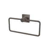 Phoenix Radii Hand Towel Holder Square Plate Brushed Carbon RS893-31