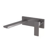 Phoenix Gloss MKII SwitchMix Wall Basin/Bath Mixer Set 200mm Fit-Off (Trim Kit Only) Brushed Carbon 135-2812-31