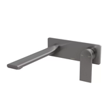 Phoenix Teel SwitchMix Wall Basin/Bath Mixer Set 200mm Fit-Off (Trim Kit Only) Brushed Carbon 118-2812-31
