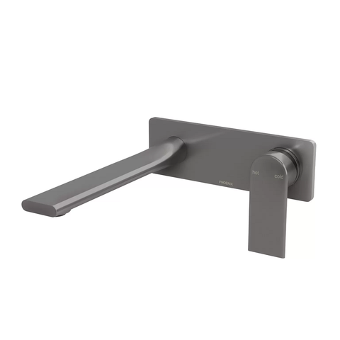Phoenix Teel SwitchMix Wall Basin/Bath Mixer Set 200mm Fit-Off (Trim Kit Only) Brushed Carbon 118-2812-31