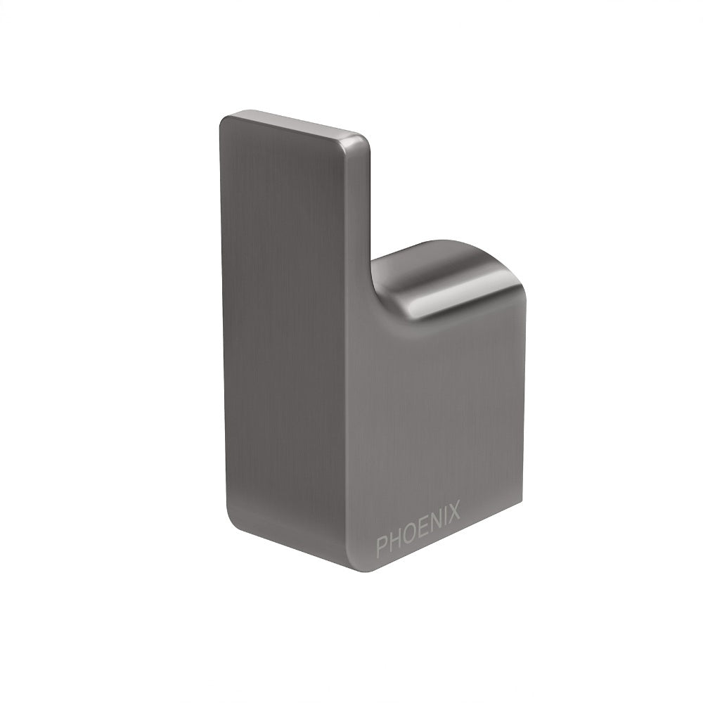 Phoenix Gloss Robe Hook Brushed Carbon GS897-31