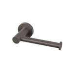 Phoenix Radii Toilet Roll Holder Round Plate Brushed Carbon RA892-31