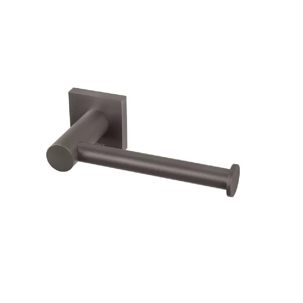 Phoenix Radii Toilet Roll Holder Square Plate Brushed Carbon RS892-31
