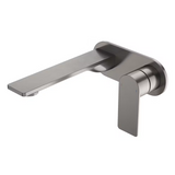 Caroma Urbane II Wall Basin / Bath Mixer 180mm (Body & Trim)- Round Cover Plate -Lead Free Gunmetal 99631GM6AF