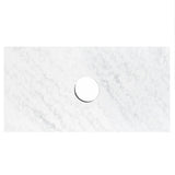 Otti Solid Surface Slab Vanity Top 600x465mm Carrara SST64CBCA