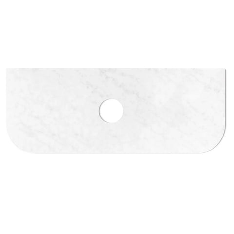 Otti Bondi Solid Surface Slab Top 1200x460mm White STBO124PW-130