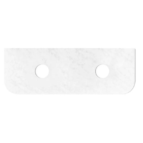 Otti Bondi Solid Surface Slab Top 1500x460mm Double Waste Holes Carrara STBO154CA-130