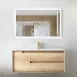 Otti Byron Wall Hung Vanity 1200mm Natural Oak w/ Ceramic Top BY1200NCT