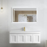 Otti Hampton Mark II Wall Hung Cabinet Only 1200mm Satin White HPM1200W