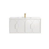 Otti Laguna Mk II Wall Hung Cabinet Only 1200mm Matte White LGM1200W