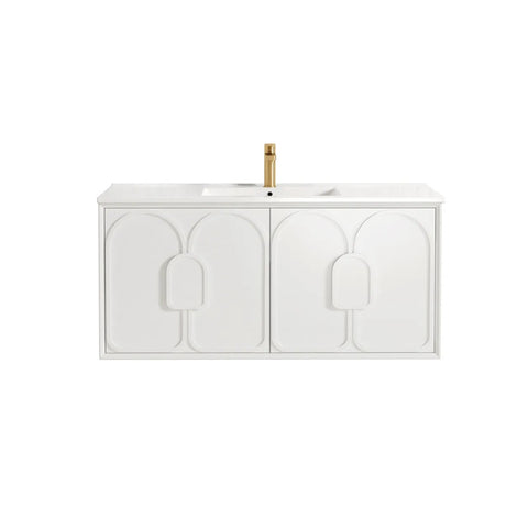 Otti Laguna Mk II Wall Hung Cabinet Only 1200mm Matte White LGM1200W