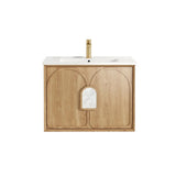 Otti Laguna Mk II Wall Hung Cabinet Only 750mm Natural Woodland Oak LGM750N