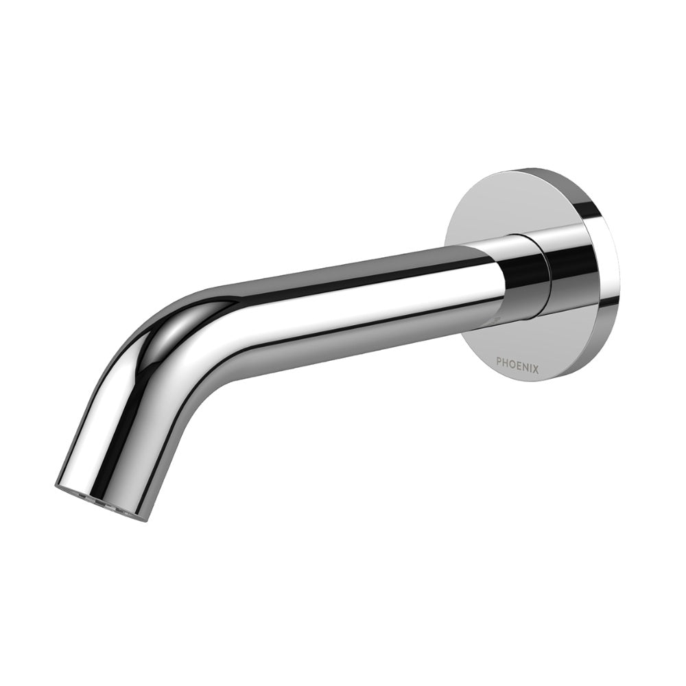 Phoenix Vivid Mkii Wall Basin / Bath Outlet 160mm Curved Chrome 146-0805-00-1