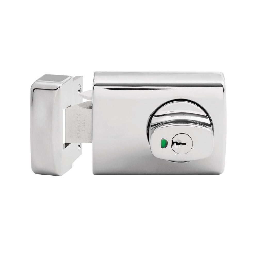 Lockwood 001 with Knob Timber Frame Strike Chrome Plate 001-1K1CP