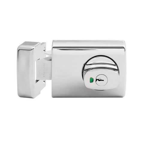 Lockwood 001 with Knob Timber Frame Strike Chrome Plate 001-1K1CP