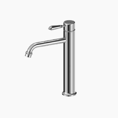 Nero York Straight Basin Mixer w/Metal Lever Chrome NR692101A02CH