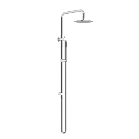 Linkware Elle 316 Stainless Steel Collection Twin Shower on Rail Chrome SST6808CP