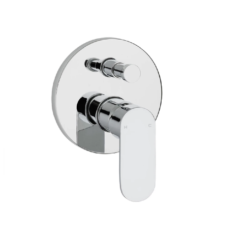 Vito Bertoni Kali Shower Bath Diverter w/ Backplate Chrome 49392