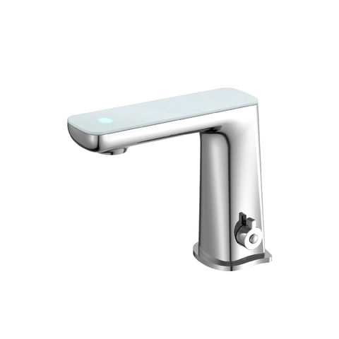 Nero Claudia Sensor Mixer With White Top Display Chrome NR222102CH