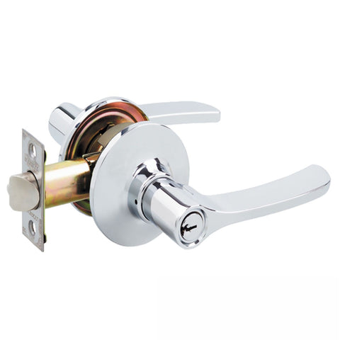 Lockwood Symmetry Entrance Set Vicinity Chrome Plate 7530CP