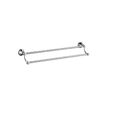 Ikon Clasico Double Towel Rail 800mm Chrome 66502-800