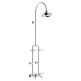 Fienza Lillian Lever Exposed Rail Shower & Bath Set Chrome 455123