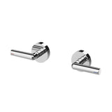 Phoenix Vivid Slimline Plus Lever Wall Top Assemblies 15mm Extended Spindles Chrome 119-0671-00-1