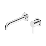 Amelie Royale II Pin Wall Basin/Bath Mixer Pin Separate Back Plate 185mm Curved Spout (Trim Kit)  Chrome BDO25B017CH