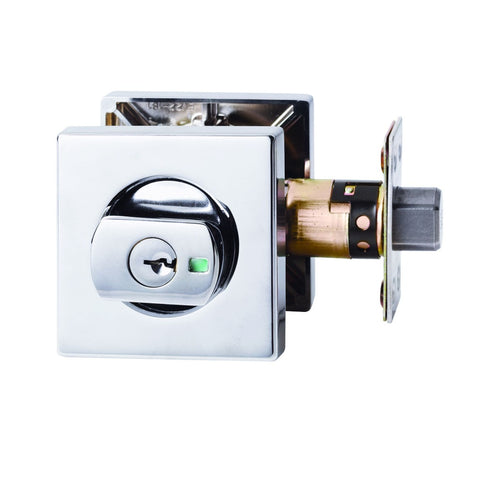 Lockwood Paradigm Deadbolt Square Rose Universal Pack Chrome Plate 005/B2CPDP