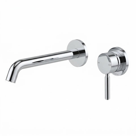 Phoenix Vivid Mkii Switchmix Wall Basin / Bath Mixer Set 200mm Fit-Off Kit Chrome 146-2812-00-1