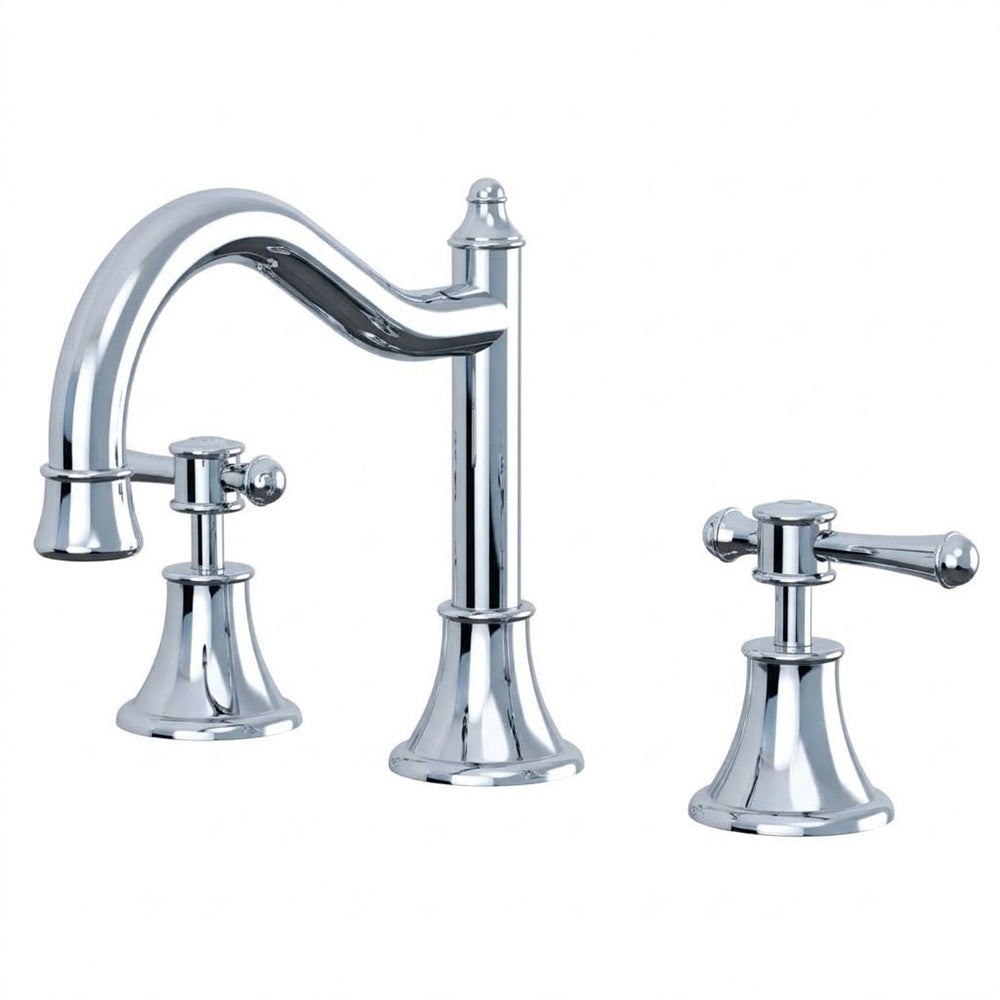 Phoenix Nostalgia Lever Basin Set Shepherds Crook Chrome NS104L-00-1