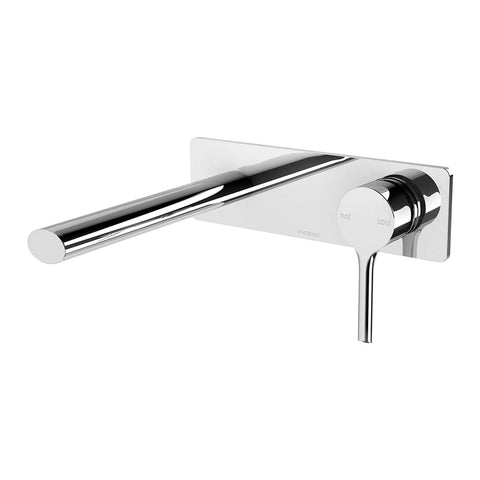 Phoenix Vivid Slimline Oval SwitchMix Wall Basin/Bath Mixer Set 175mm Fit-Off (Trim Kit Only) Chrome VV2812-00