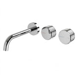 Phoenix Axia Wall Basin / Bath Curved Outlet Hostess Set 180mm Chrome 117-1125-00-1