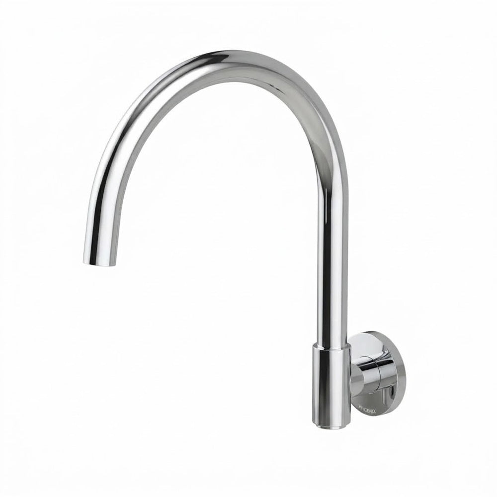 Phoenix Vivid Mkii Wall Sink Outlet 200mm Gooseneck Chrome 146-0870-00-1