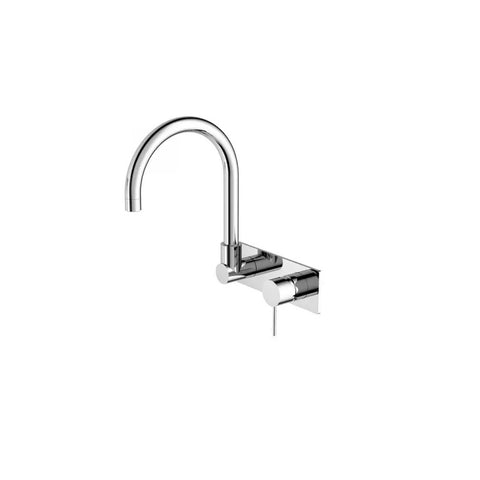 Nero Mecca Wall Basin/Bath Mixer Swivel Spout Chrome NR221910QCH