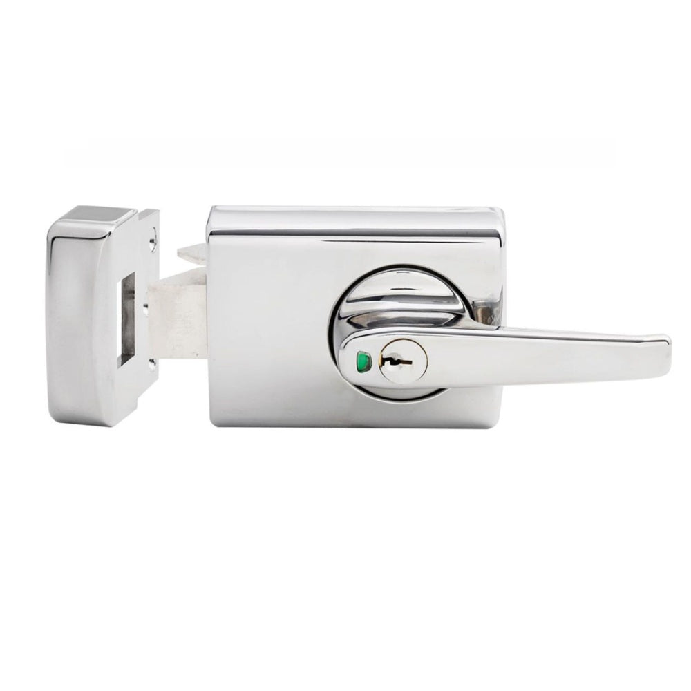 Lockwood 001 with Lever Timber Frame Strike Chrome Plate 001-1L1CPDP