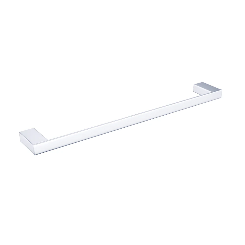 Amelie Royale Square Single Towel Rail 600mm Chrome BDO4624CH