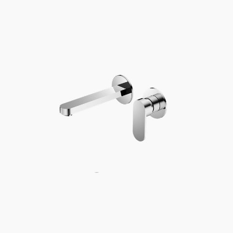 Nero Ecco Wall Basin/Bath Mixer Separate Back Plate Chrome NR301310BCH