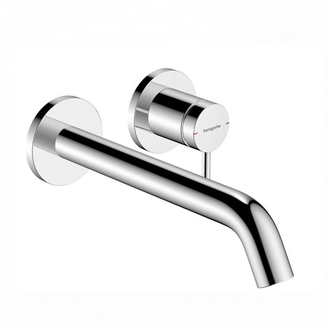 Hansgrohe Tecturis S Single Lever Basin Mixer For Concealed Installation Wall-Mounted w/ Spout 22.5 cm Lead Free Chrome 73351003