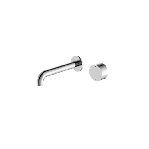 Nero Kara Progressive Wall Basin/Bath Mixer Separate Back Plate 260mm Chrome NR271907a260CH