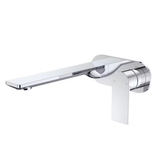 Caroma Urbane II Wall Basin / Bath Mixer 220mm (Body & Trim) - Round Cover Plate -Lead Free Chrome 99641C6AF