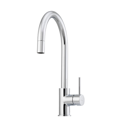 Oliveri Venice Pullout Gooseneck Mixer Chrome VE520CR-P