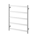 Phoenix Five Flat Bar Heated Towel Ladder 550mm x 740mm Chrome 652-8750-00