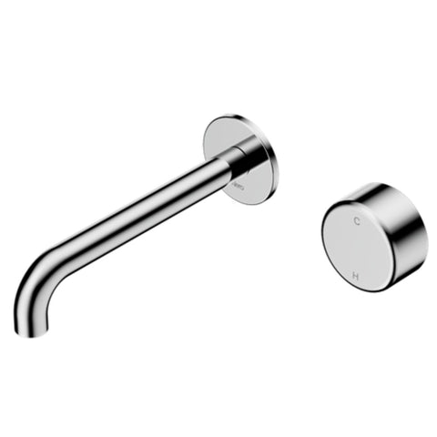 Nero Serenity Progressive Wall Basin Mixer 185mm Spout w/ Metal Handle Chrome 24E072CH