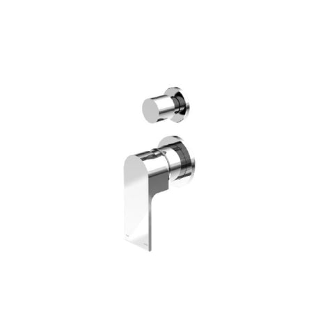 Nero Bianca Shower Mixer With Divertor Separate Back Plate Chrome NR321511GCH