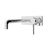 Amélie Wall Basin/Bath Mixer Pin with Plate 215mm Spout Chrome BDO250810bCH