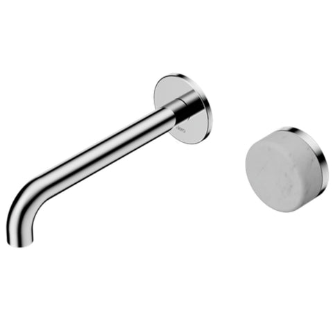 Nero Serenity Progressive Wall Basin Mixer 185mm Spout w/ Carrara Handle Chrome 24E067CH