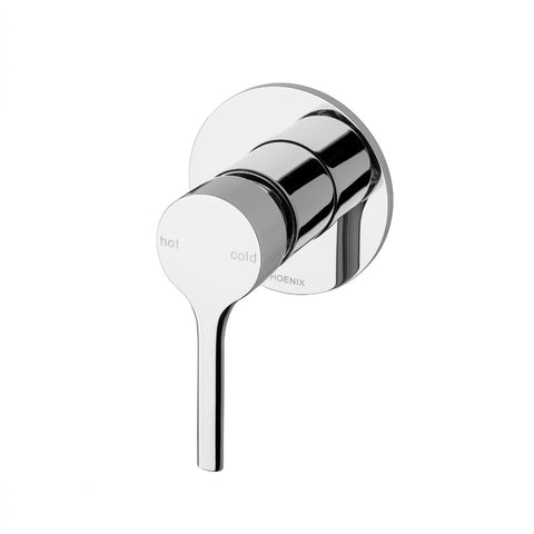 Phoenix Vivid Slimline Oval Switchmix Shower / Wall Mixer Fit-Off Kit Chrome VV2805-00-1