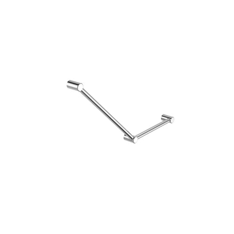 Nero Mecca Care 32mm Ambulant Toilet Grab Rail 45 Degree 750X450mm Chrome NRCR3245ACH