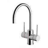 Phoenix Vivid Slimline Twin Handle Sink Mixer 160mm Gooseneck Chrome VS711-00-1